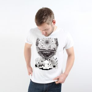 Mother Nature Mindset Nachhaltiges Print-Shirt Männer