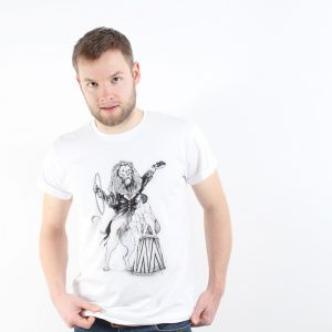 Circus Lion Nachhaltiges Print-Shirt Männer