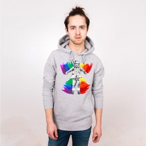 Angel Pride Nachhaltiger Print-Hoodie Männer