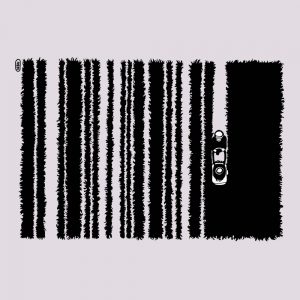 Barcode Nachhaltiger Print-Hoodie Frauen Motiv