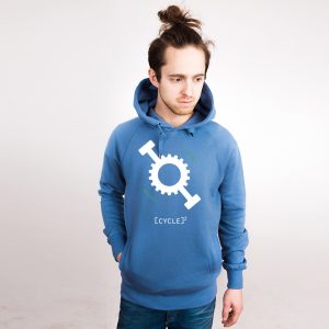 Bicycle Nachhaltiger Print-Hoodie Männer