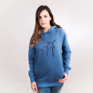Carried by the Wind Nachhaltiger Print-Hoodie Frauen