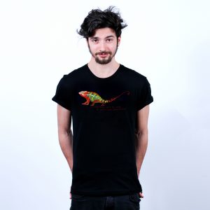 Chameleon Nachhaltiges Print-Shirt Männer