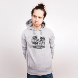 Chinchilla Couple Nachhaltiger Print-Hoodie Männer