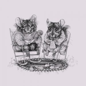 Chinchilla Couple Nachhaltiger Print-Hoodie Männer Motiv