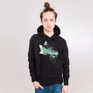 Grün sind alle meine Kleider Nachhaltiger Print-Hoodie Männer