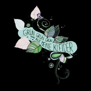 Grün sind alle meine Kleider Nachhaltiger Print-Hoodie Frauen Motiv