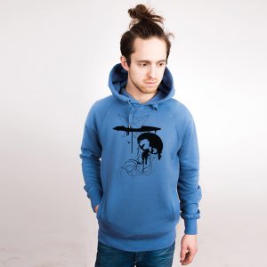 Jellyfish Nachhaltiger Print-Hoodie Männer