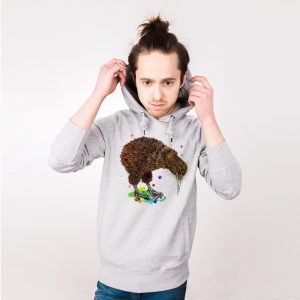 Kiwi Nachhaltiger Print-Hoodie Männer