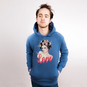 Lady Bird Nachhaltiger Print-Hoodie Männer