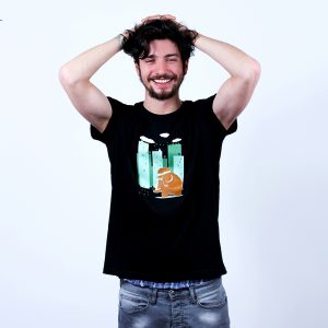 Go Green Mammoth Nachhaltiges Print-Shirt Männer
