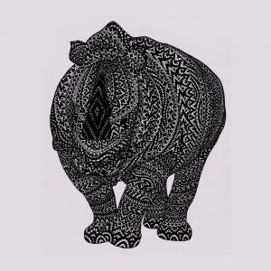 Standing Strong Nachhaltiger Print-Hoodie Männer Motiv