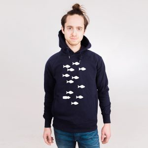 Unterwasserwelt Nachhaltiger Print-Hoodie Männer