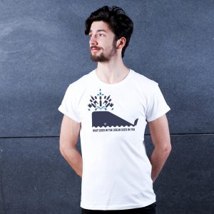 Whale Nachhaltiges Print-Shirt Männer