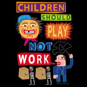 Children Should Play Nachhaltiges Print-Top Frauen Motiv