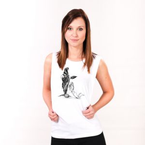 Circus Seal Nachhaltiges Print-Top Frauen