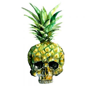 Exotic Toxins Nachhaltiges Print-Top Frauen Motiv