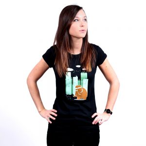 Go Green Mammoth Nachhaltiges Print-Shirt Frauen