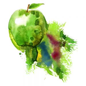 Golden Delicious Nachhaltiges Print-Top Frauen Motiv