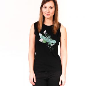Grün sind alle meine Kleider Nachhaltiges Print-Top Frauen