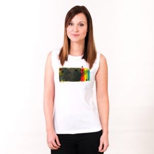 Ins Gelb Nachhaltiges Print-Shirt Frauen