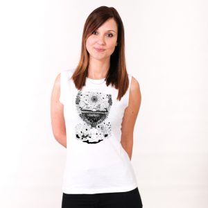 Mother Nature Mindset Nachhaltiges Print-Shirt Frauen