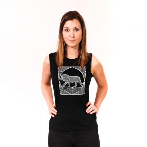 Ornate Lion Nachhaltiges Print-Top Frauen