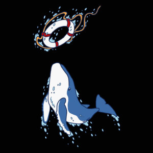 Go Save a Whale Nachhaltiges Print-Shirt Männer Motiv